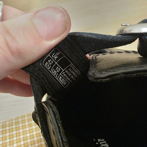 Dr. Martens Black Leather Audrick T-Bar Platform Mary Jane Loafers Size 10 - Picture 12 of 12